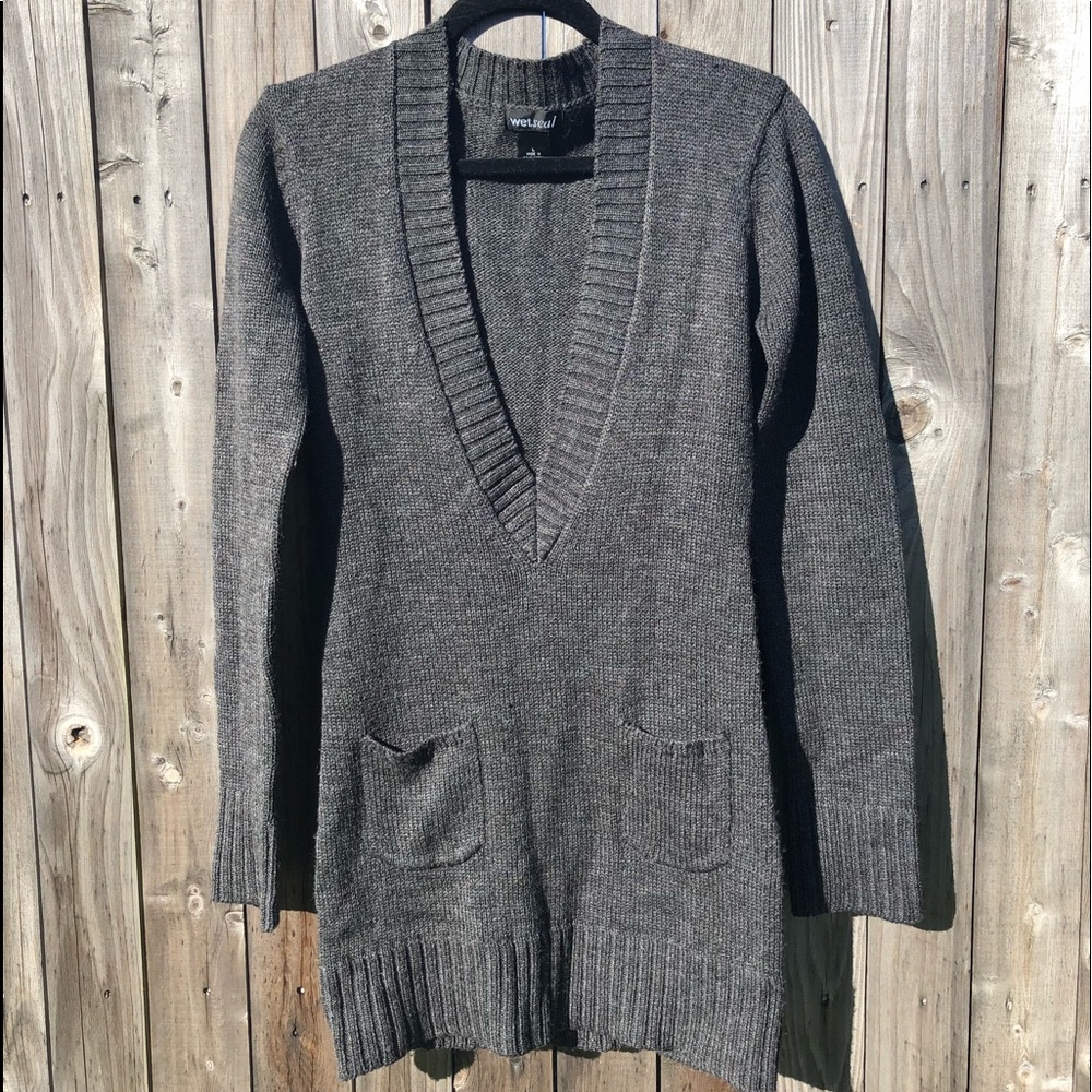 Long Gray Sweater